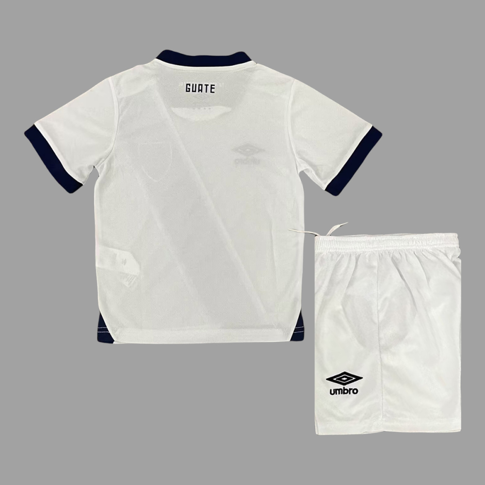 2025 Guatemala Home Kids Soccer Jersey Size 16-28