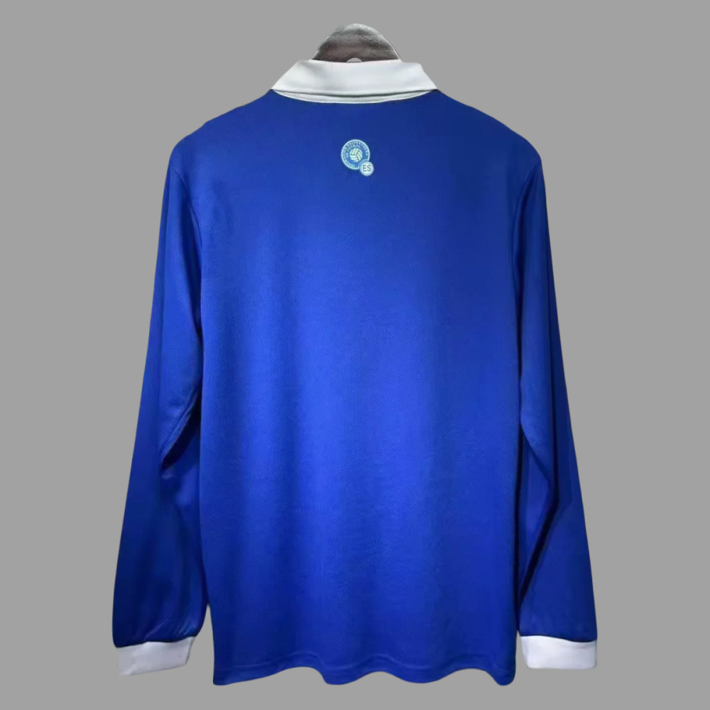 2025 El Salvador Home Long Sleeve Soccer Jersey