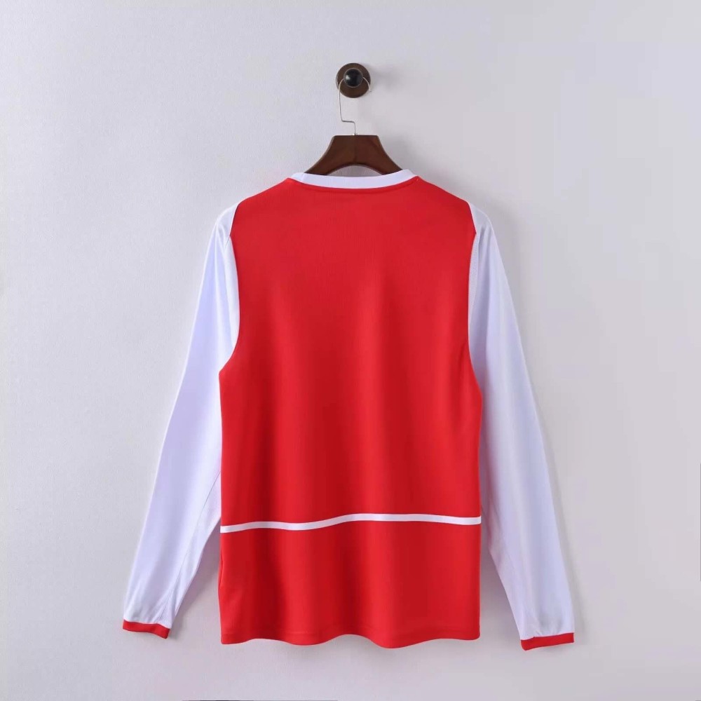 02/04 Arsenal Home Long Sleeve Retro Soccer Jersey