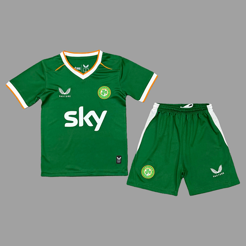 2026 Ireland Home Kids Soccer Jersey Size 16-28