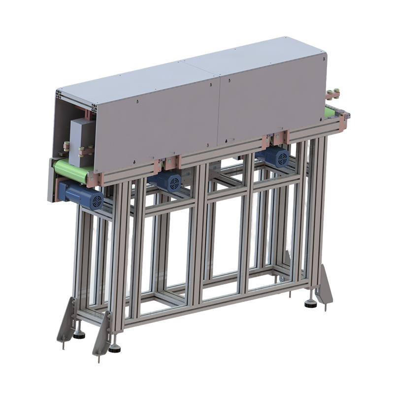 Square aluminum shell roller wall conveyor line