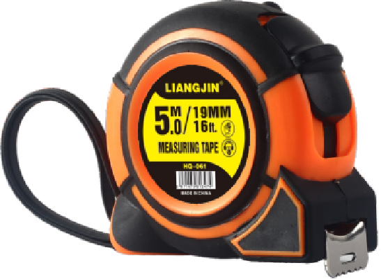 LIANGJIN 5m Measuring Tape - Black - Orange Armor Series, Sturdy Shell,MY SHOP,LIANGJIN 5m Tape Measure - Precision Measuring Tool for DIY & Construction