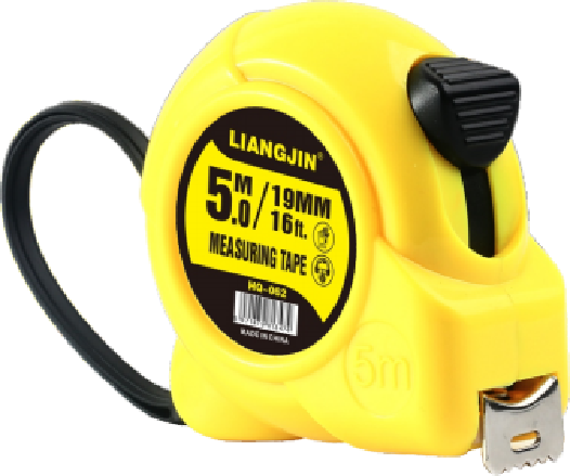 LIANGJIN 5m Measuring Tape - Yellow - Rhyme Aura Series, Sturdy Orange - Yellow Shell,MY SHOP,LIANGJIN 5m Tape Measure: Reliable for Length Measurement Tasks