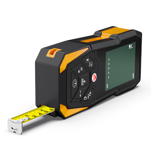 LIANGJIN 3 - Meter Laser Distance Meter (White - Yellow/Imperial & Metric): Precision Redefined for Measurement,MY SHOP,LIANGJIN Laser Tape Measure – High-Precision Digital Laser Measuring Tool