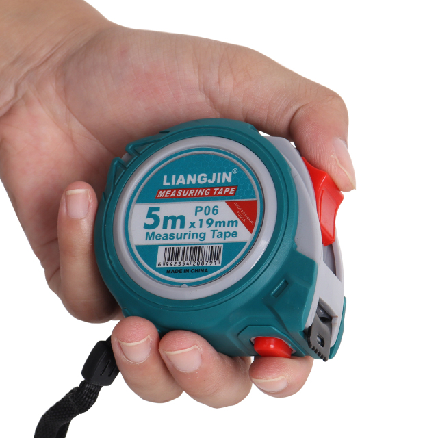 LIANGJIN Blue cover double lock round tape measure,MY SHOP,LIANGJIN Measuring Tape – Blue Cover Retractable Tape Measure With Double Lock