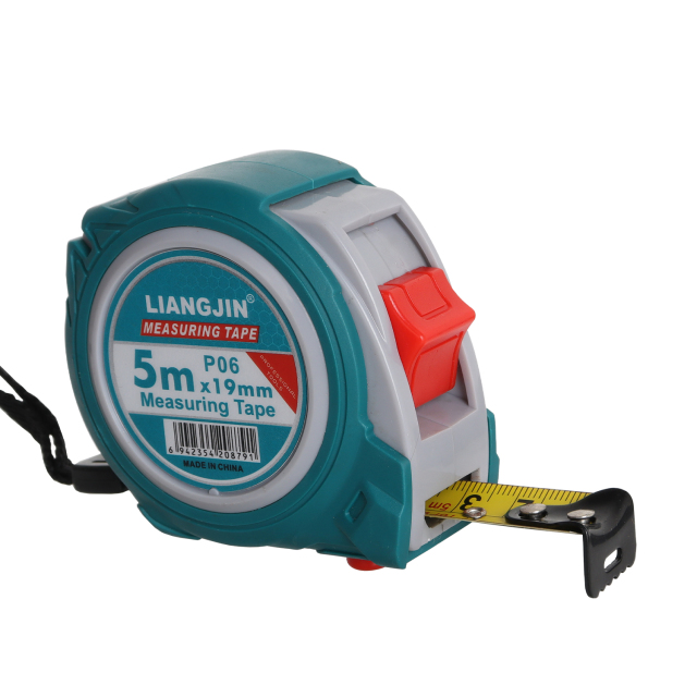 LIANGJIN Blue cover double lock round tape measure,MY SHOP,LIANGJIN Measuring Tape – Blue Cover Retractable Tape Measure With Double Lock