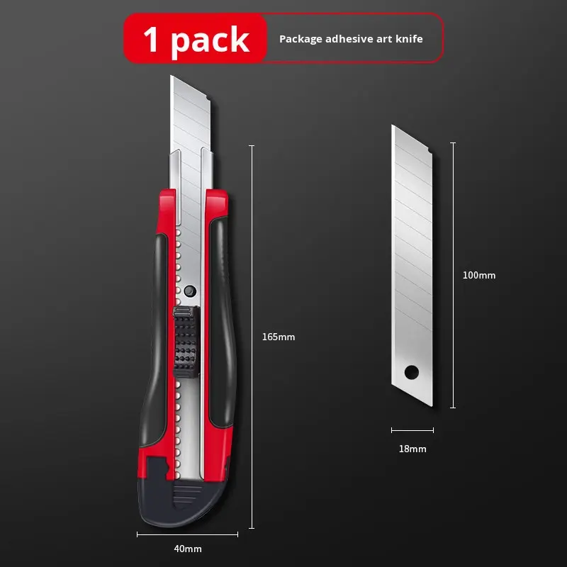 Utility Knife Blades D03 Model Large Size Aluminum Handle Opening Packages Cutting Paper Wallpaper Thickened High Carbon DIY OEM,MY SHOP,