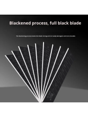 [0.7 Special Thickened] Utility Knife Blades 3CR13 Steel Seam Black 18mm Art Application Sharp Paper Cutting OEM Customizable,MY SHOP,
