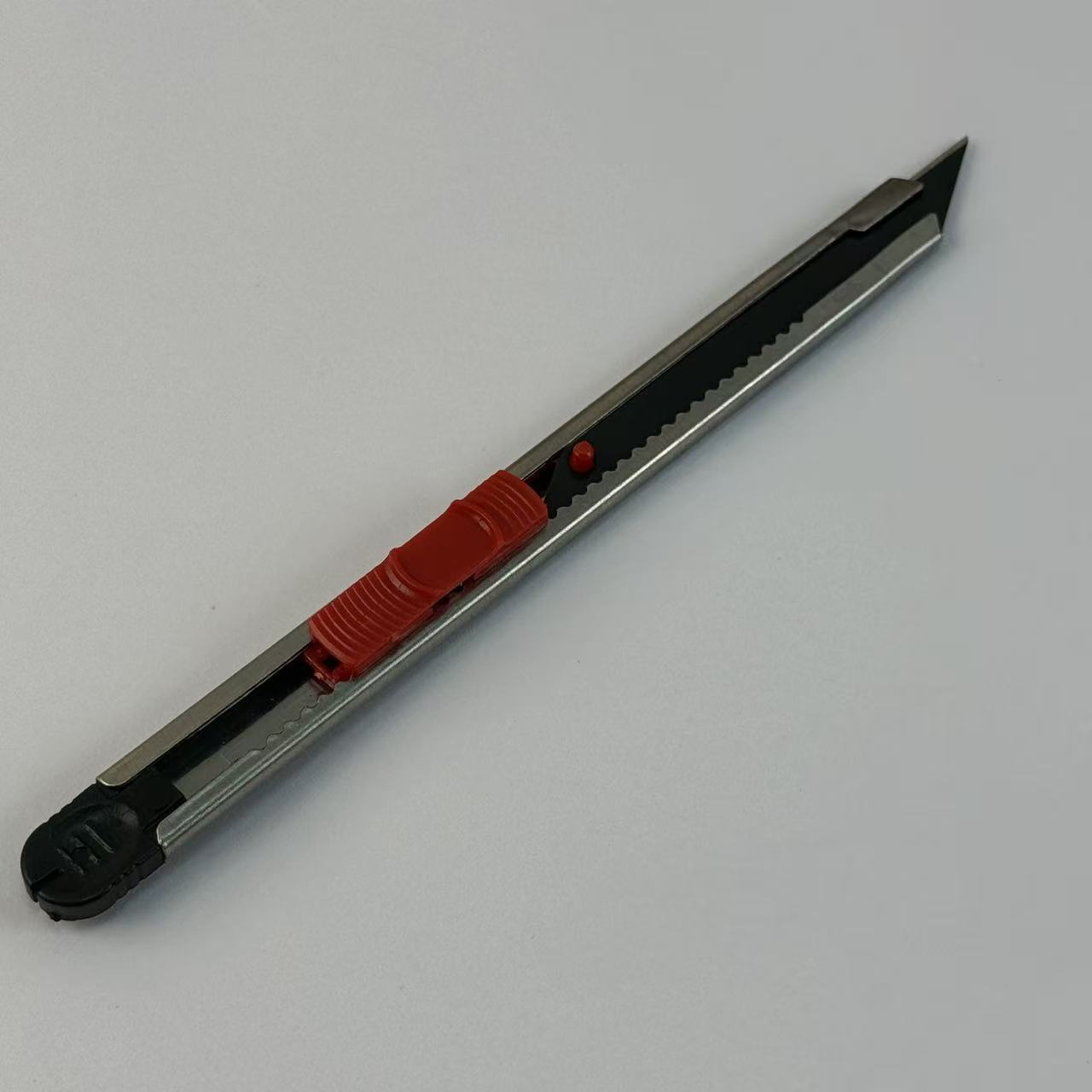 Thin Carbon Steel Shell Retractable Utility Knife Red Slider Snap-off Box Cutter 9mm OEM,MY SHOP,