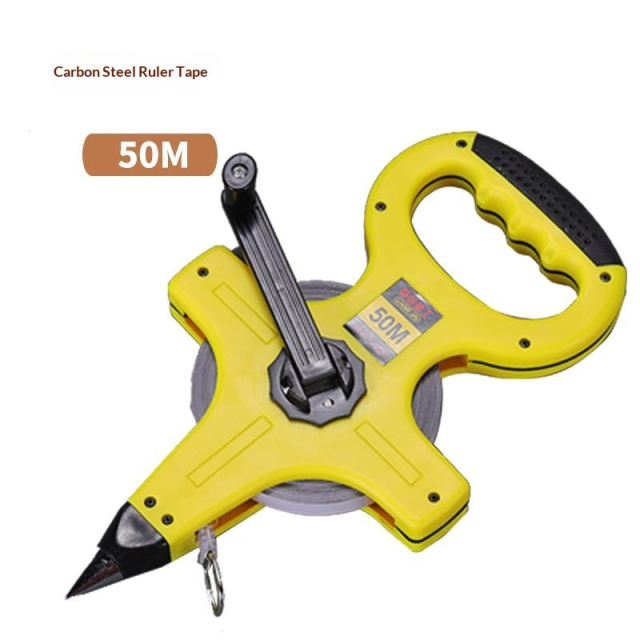 50m 30m 100m Self-winding Steel Tape Measure Metric Construction Engineering Steel Frame Handheld Ruler Plastic Shell 12.5mm,MY SHOP,