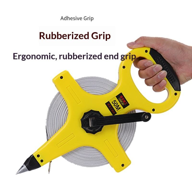 50m 30m 100m Self-winding Steel Tape Measure Metric Construction Engineering Steel Frame Handheld Ruler Plastic Shell 12.5mm,MY SHOP,
