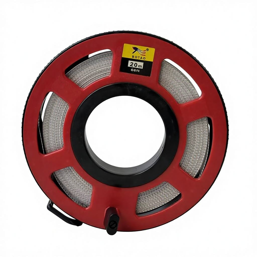 LIANGJIN 20M Fiberglass Measuring Tape ABS Shell Spool Case Dual Scale (M/FT) Retractable Auto Lock Carbon Steel Blade Attached,MY SHOP,