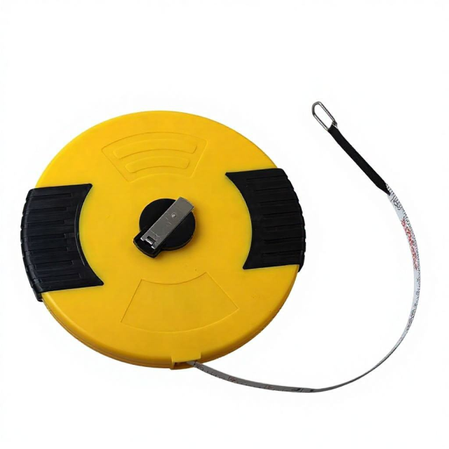 LIANGJIN Fiberglass Long Tape Measure (20M)-Heavy Duty Fiberglass Cased Carbon Steel Blade Auto Lock Attached Light Measuring,MY SHOP,