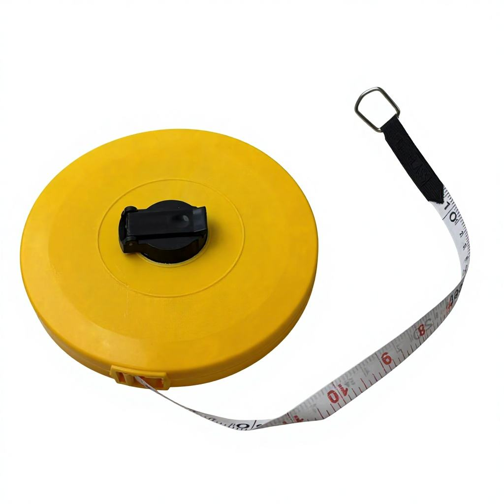 Fiberglass Long Tape Measure (20M)-Heavy-Duty Auto Lock Retractable Measuring Tool Attached Light Carbon Steel Blade Hanging,MY SHOP,