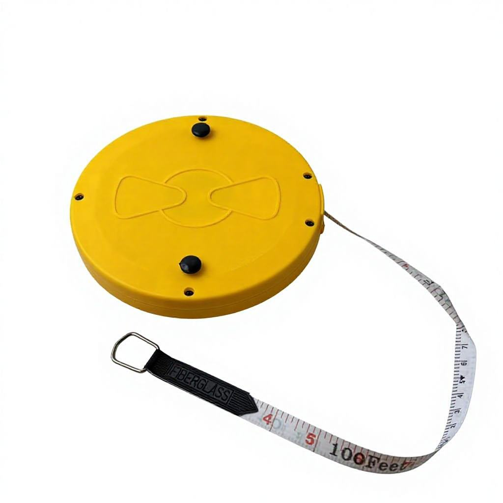 Fiberglass Long Tape Measure (20M)-Heavy-Duty Auto Lock Retractable Measuring Tool Attached Light Carbon Steel Blade Hanging,MY SHOP,