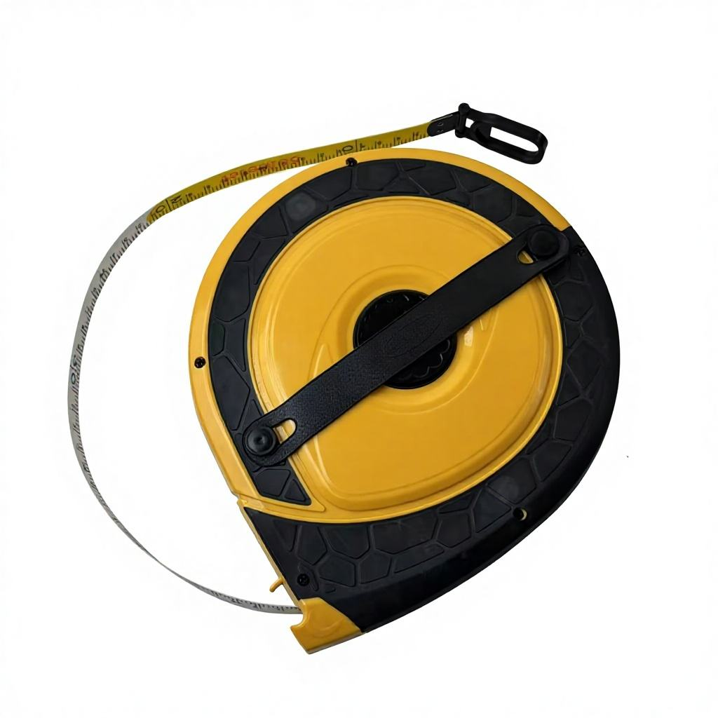 LIANGJIN Mechanical Auto Lock Distance Measuring Wheel 50m Carbon Steel Blade Portable Handheld Rolling Tape Measure Attached,MY SHOP,