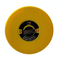 Retractable Double-Sided Disc Tape Measure Industrial Long Soft Plastic Material 20M Metric Manual Lock PVC Blade Inches,MY SHOP,