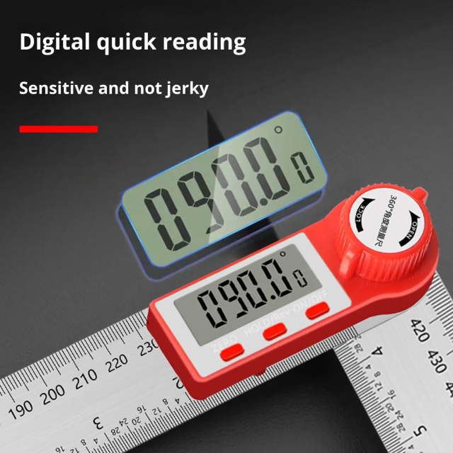 Cross-Border E-commerce LIANGJIN Digital Angle Ruler High-Precision Electronic Protractor 360-Degree Multi-Functional 3-Year,MY SHOP,