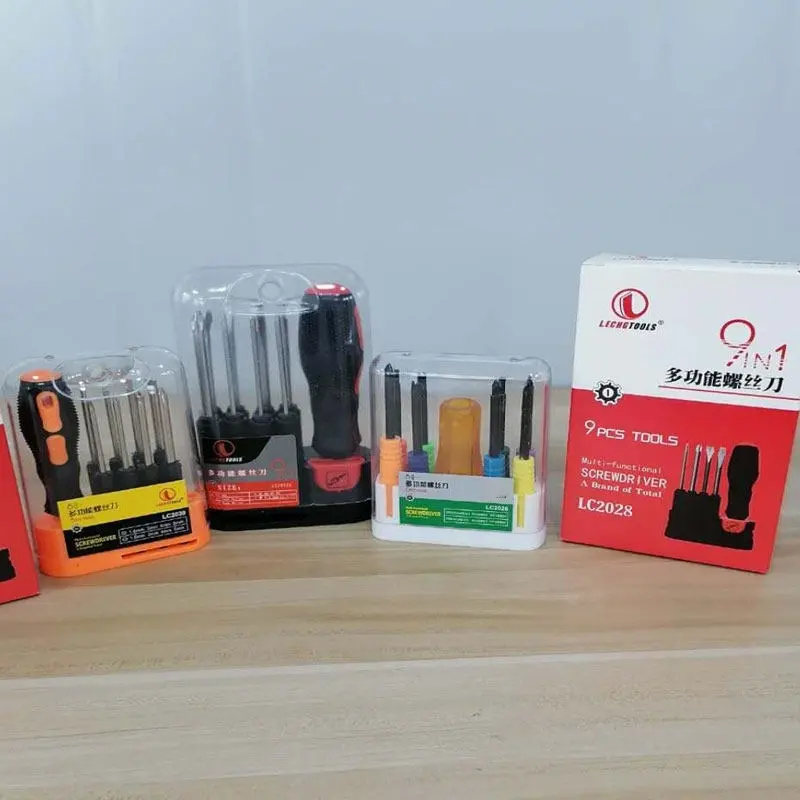 Hardware Cross Screwdriver Set Combination Household Detachable Multi-Purpose Star Chromium Vanadium Alloy OEM Bucket Mobile,MY SHOP,