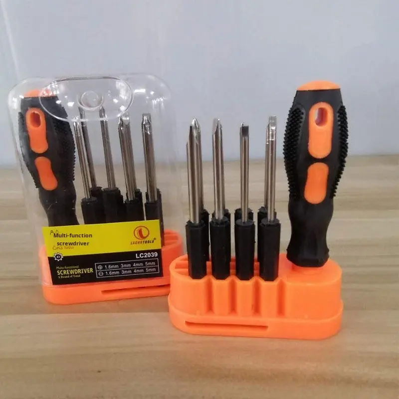 Hardware Cross Screwdriver Set Combination Household Detachable Multi-Purpose Star Chromium Vanadium Alloy OEM Bucket Mobile,MY SHOP,