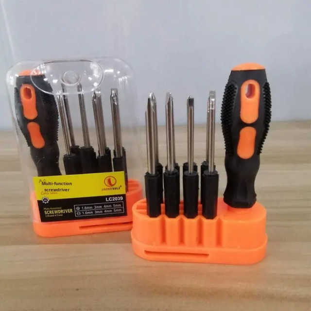 Hardware Cross Screwdriver Set Combination Household Detachable Multi-Purpose Star Chromium Vanadium Alloy OEM Bucket Mobile,MY SHOP,