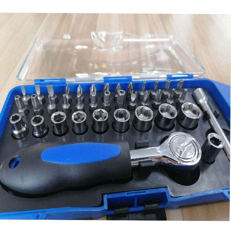 Chromium Vanadium Alloy Steel Screwdriver Set Ratchet Handle Sockets for Computer Mobile Phone Repair (Plastic Case Storage),MY SHOP,