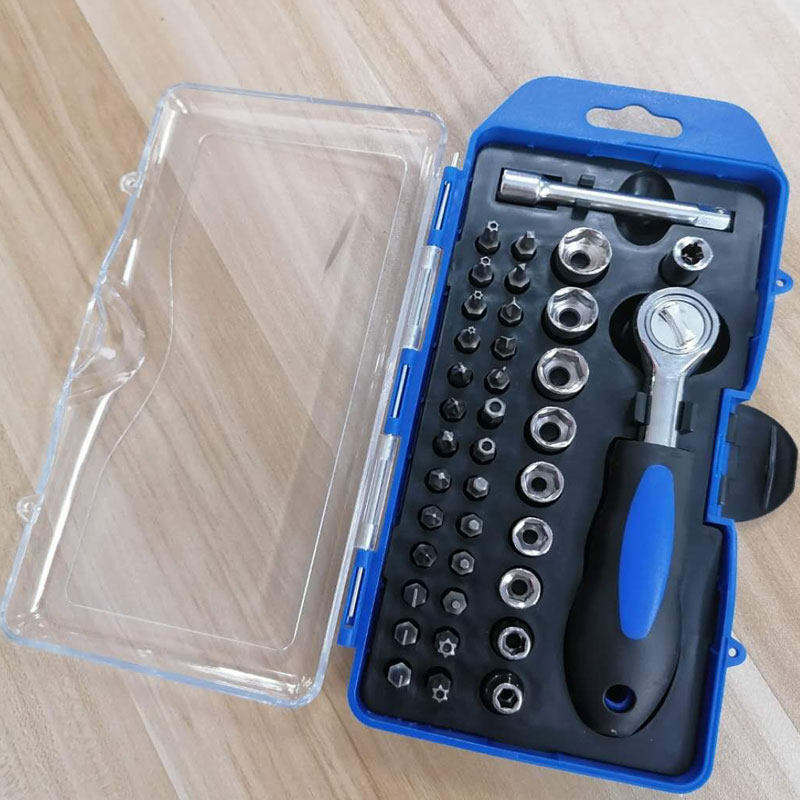 Chromium Vanadium Alloy Steel Screwdriver Set Ratchet Handle Sockets for Computer Mobile Phone Repair (Plastic Case Storage),MY SHOP,