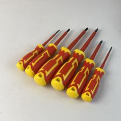 VDE 1000V Insulated Screwdriver Kit 6pcs Magnetic Cross Flat Head Anti-slip Rubber Handle Electrician Screwdriver Set,MY SHOP,