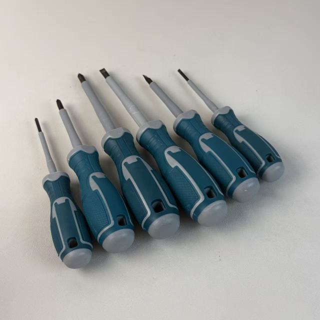 Magnetic Phillips Slotted Screwdriver Set 6pcs Anti-slip Ergonomic Dual Color Handle Repair Screwdriver Kit,MY SHOP,