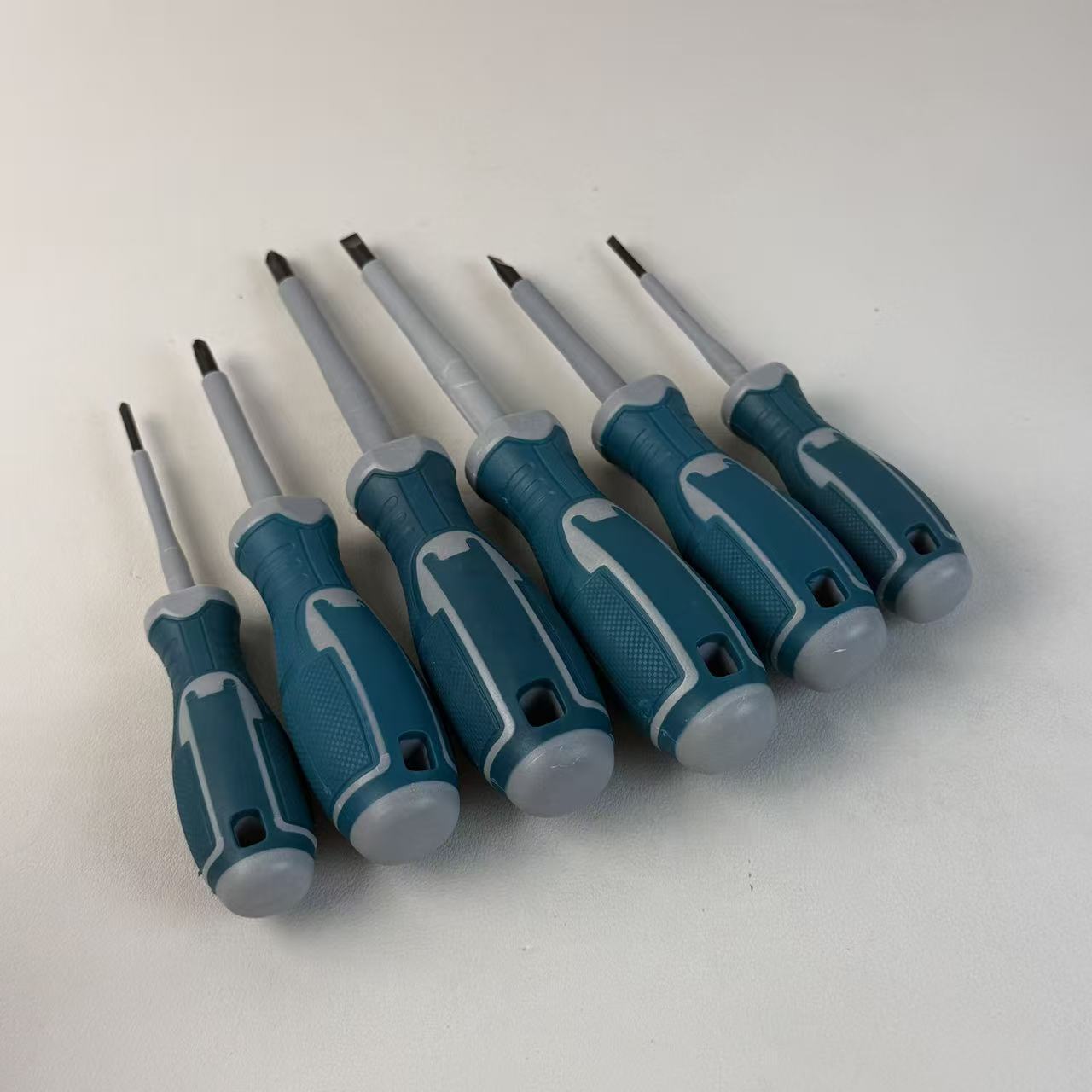 Magnetic Phillips Slotted Screwdriver Set 6pcs Anti-slip Ergonomic Dual Color Handle Repair Screwdriver Kit,MY SHOP,