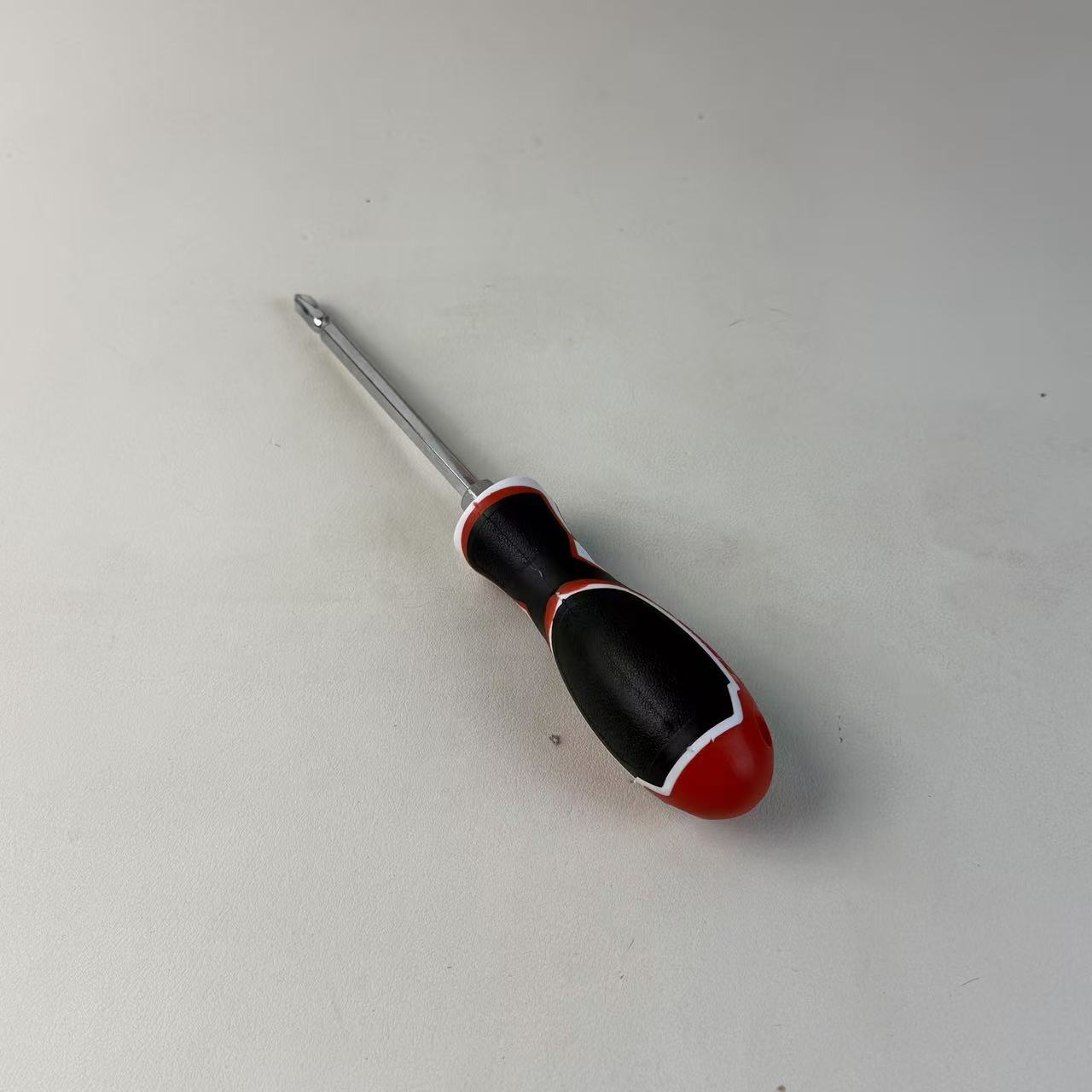 Magnetic Slotted Screwdriver Through Hole Hex Shaft Strikable Impact Flat Head Screwdriver Anti-slip TPR Handle,MY SHOP,