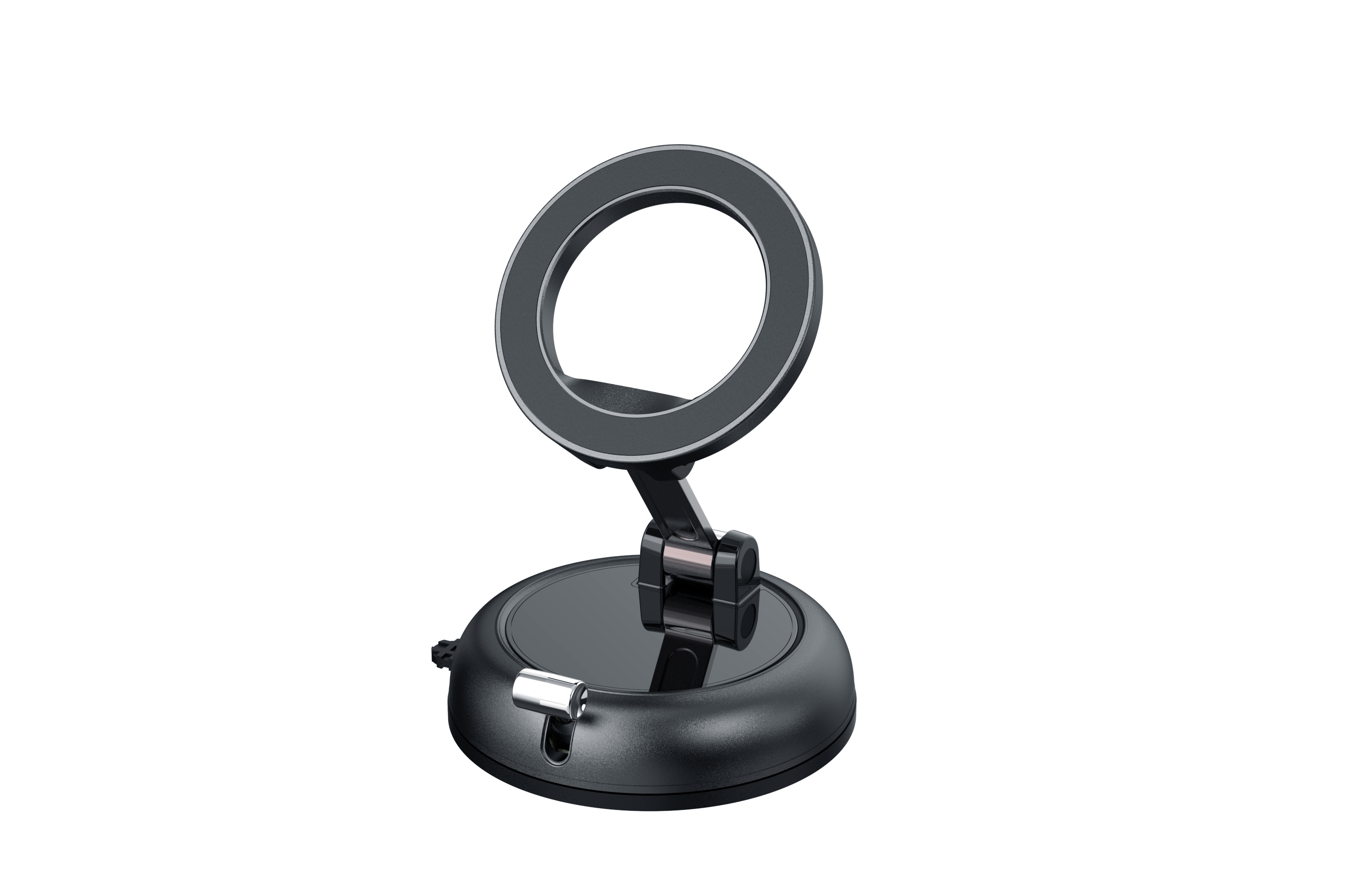Compact Magnetic Car Mount with Suction Base