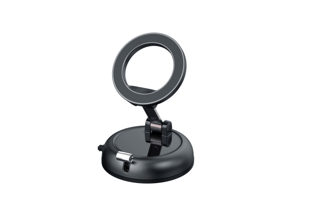 Compact Magnetic Car Mount with Suction Base