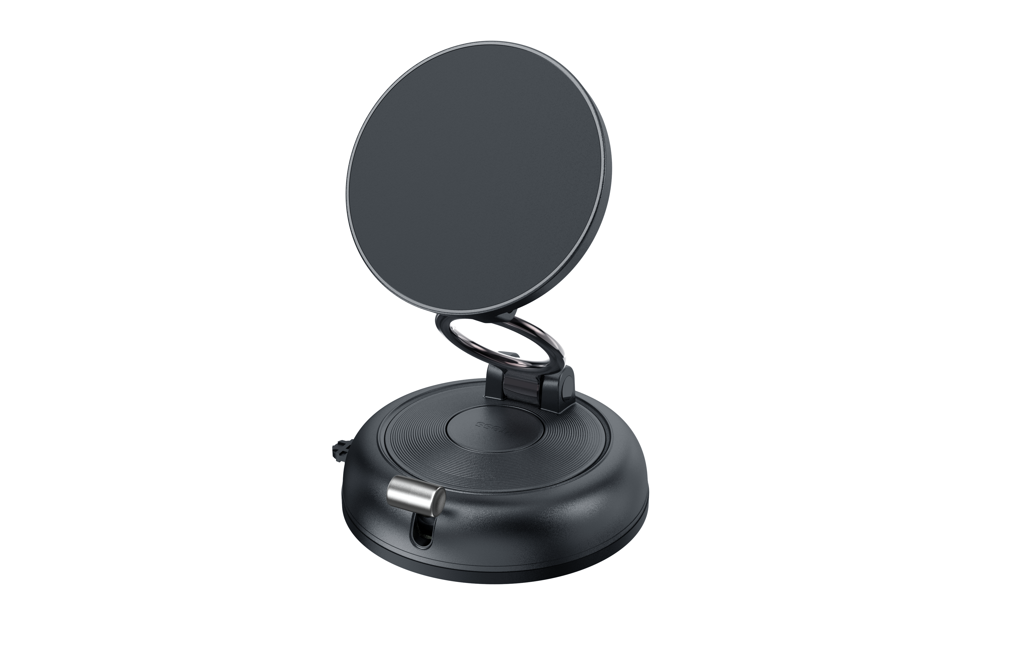 Magnetic Car Mount with Vacuum Suction & 360° Rotation