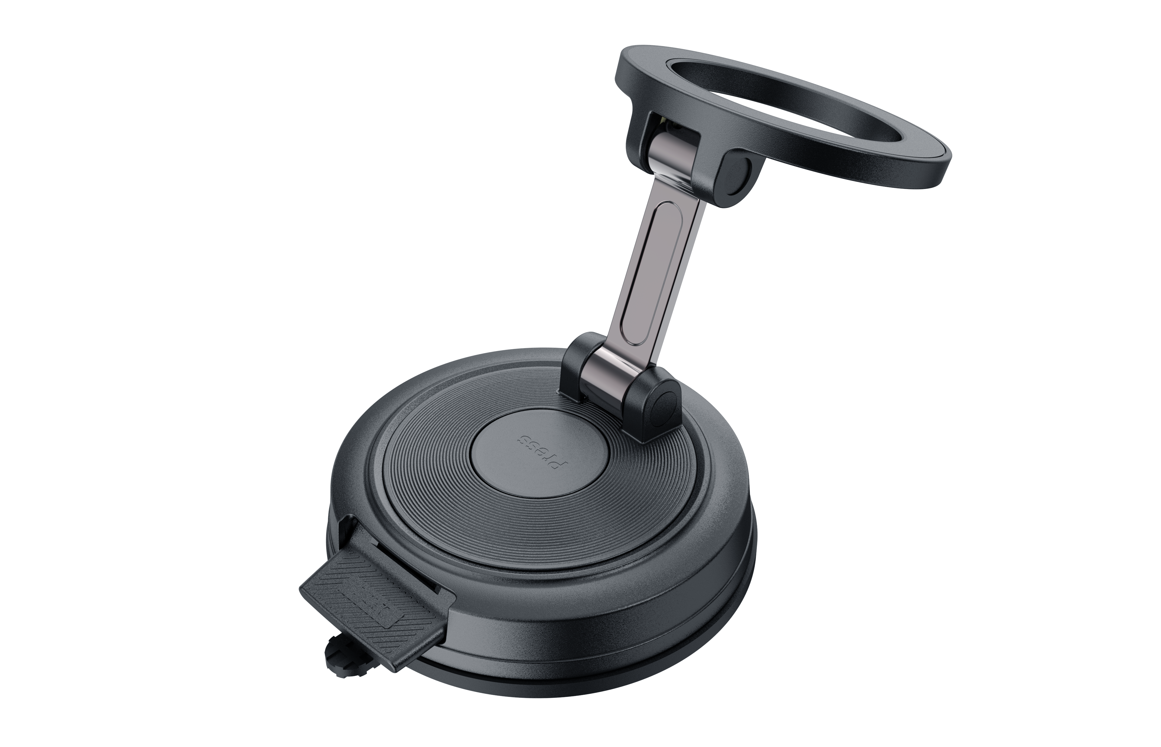 Magnetic Car Mount with Vacuum Suction & One-Click Lock