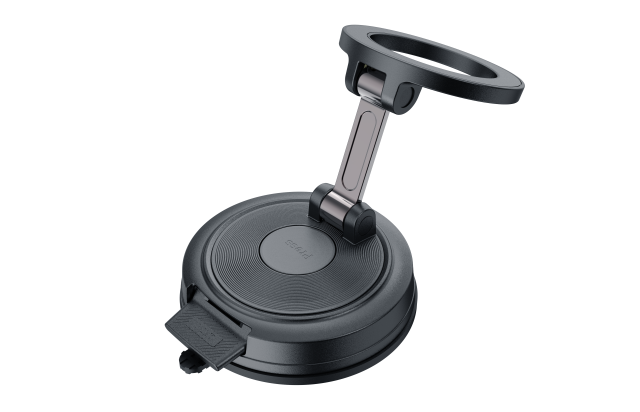 Magnetic Car Mount with Vacuum Suction & One-Click Lock