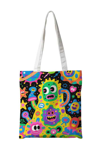 A canvas bag full of trendy pictures
