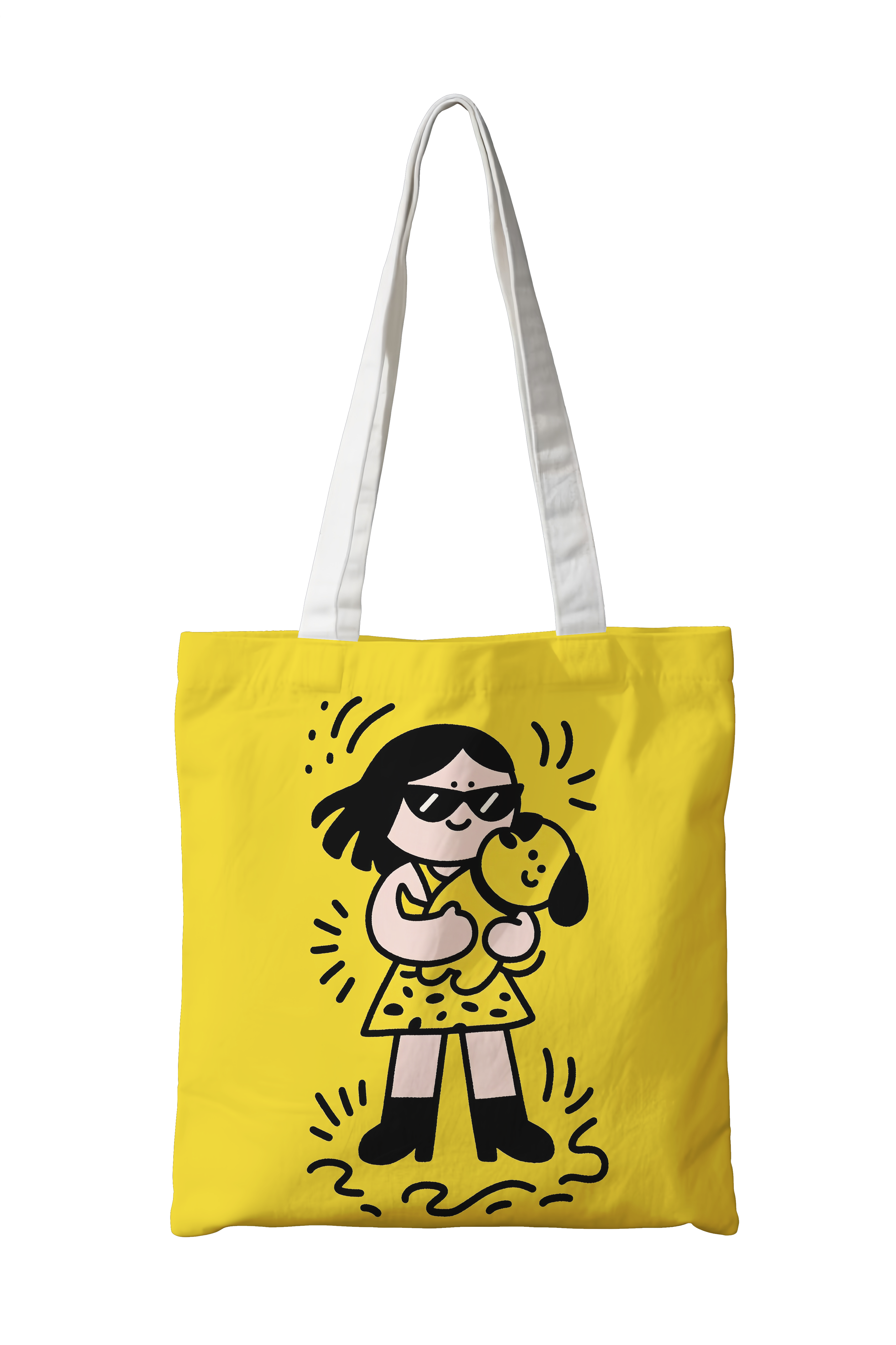 A canvas bag full of trendy pictures