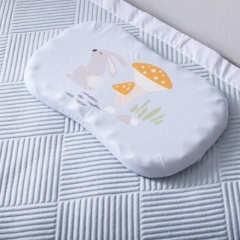 어린이 라텍스 베개 순면 니트 원단 프린트