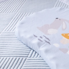 어린이 라텍스 베개 순면 니트 원단 프린트