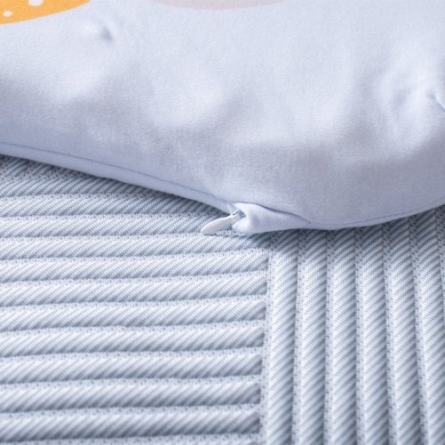 어린이 라텍스 베개 순면 니트 원단 프린트