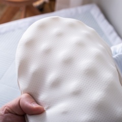 어린이 라텍스 베개 순면 니트 원단 프린트