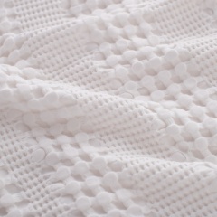 대나무섬유-면 혼방｜와플 담요 프릴 마감