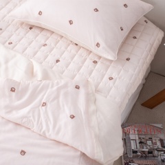 60수 렌징 텐셀 프린트 4피스 세트｜삥줄/프린트/모서리 고무밴드/퀼팅