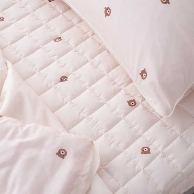 60수 렌징 텐셀 프린트 4피스 세트｜삥줄/프린트/모서리 고무밴드/퀼팅