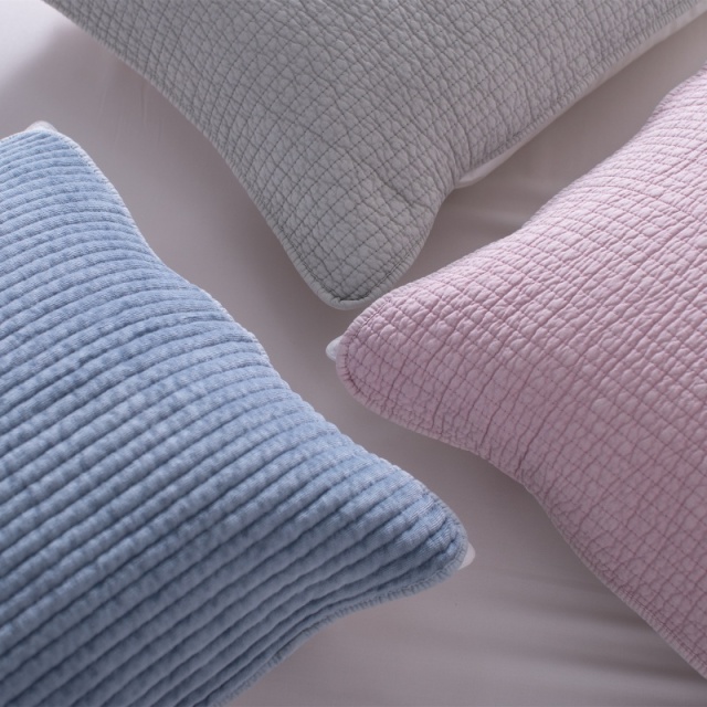 모달 면 컷 벨벳 밴드형 베개｜본딩 잔누비