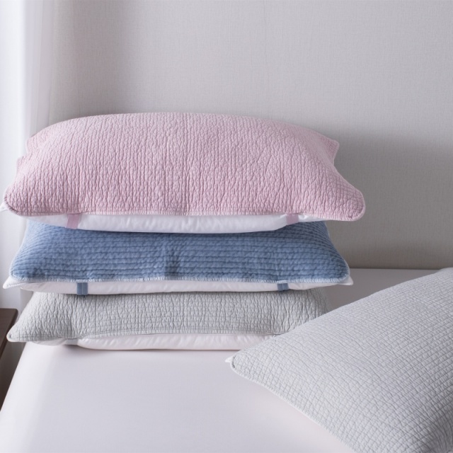 모달 면 컷 벨벳 밴드형 베개｜본딩 잔누비