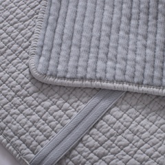 모달 면 컷 벨벳 밴드형 베개｜본딩 잔누비