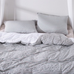 폴리에스터 선염 쟈카드 스트라이프 이불