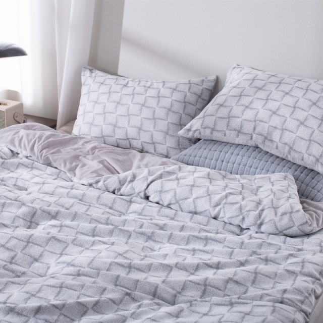 투톤 쟈카드 셔닐 이불 | 톤 차이 있는 두꺼운 소재